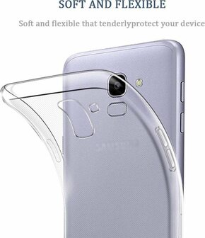 Samsung J6 2018 - Siliconen Back Cover - Transparant