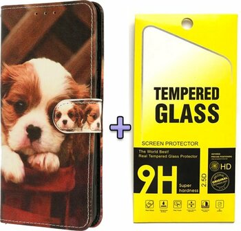 S21 FE - Book Case - Puppy &amp;amp; Glas