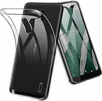 Nokia 2.3 - Siliconen Back Cover - Transparant