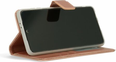 Moto G32 - Book Case &amp;amp; Glas - Rosegoud