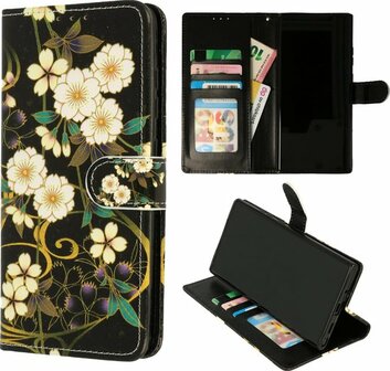 Samsung A51 - Book Case - Wilde Bloemen