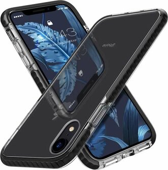 iPhone XR Zwart - Gel Armor Back Cover