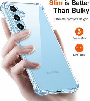 Samsung Galaxy S25 - Transparant - Cam Anti Shock