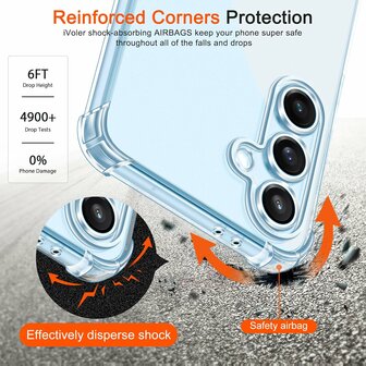 Samsung Galaxy S25 - Transparant - Cam Anti Shock