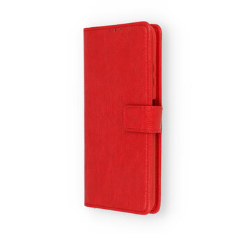 iPhone 13 Mini - Book Case &amp;amp; 2X Glas - Rood