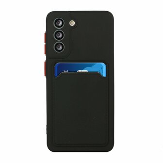 Samsung S22 Plus - Back Cover met Kaarthouder - Zwart