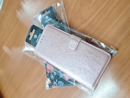 Nokia G22 - Book Case &amp;amp; Glas - Rosegoud