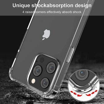 iPhone 14 Pro Transparant - TPU Back Cover met Koord