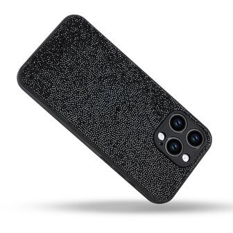 iPhone 12 Pro - Diamant Glitter - Zwart