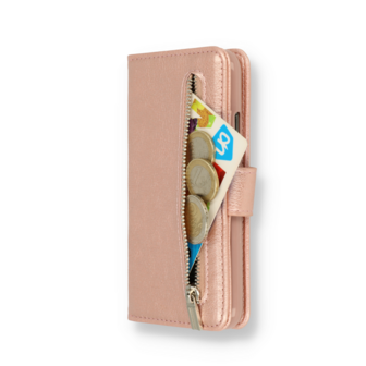 iPhone 15 Pro Rosegoud - Book Case met Rits