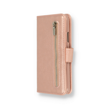 iPhone 15 Pro Rosegoud - Book Case met Rits