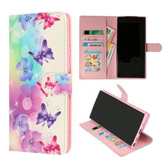 Samsung A36 - Book Case - Bloemen &amp;amp; Vlinders