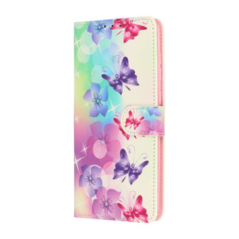 Samsung A36 - Book Case - Bloemen &amp;amp; Vlinders