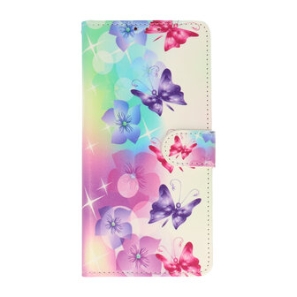 Samsung A36 - Book Case - Bloemen &amp;amp; Vlinders