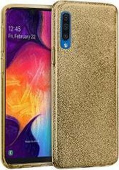 Samsung A70 - Glitter Back Cover - Goud