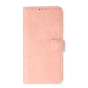 iPhone 15 Pro Max - Book Case &amp;amp; Privacy Glas - Baby Roze