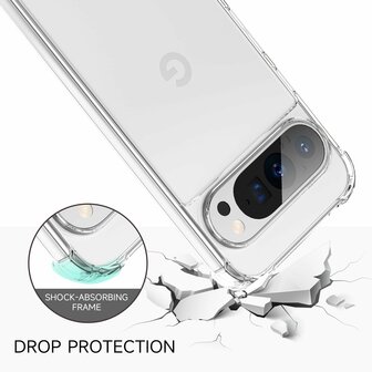 Pixel 9 Pro XL - Transparant - Extra Stevig Anti Shock