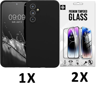 Samsung A36 - Back Cover &amp;amp; 2x Glas - Zwart