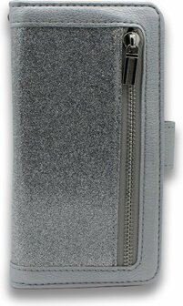 Samsung A20E - Rits Book Case - Zilver