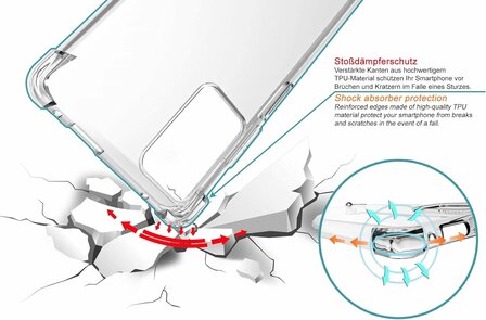 Moto G84 - Anti-Shock - Transparant