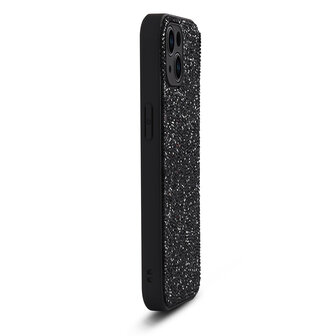 iPhone 12 - Diamant Glitter - Zwart