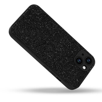 iPhone 12 - Diamant Glitter - Zwart