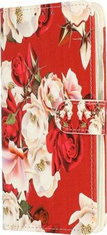 S21 FE - Book Case - Roses &amp;amp; Glas