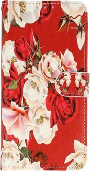 S21 FE - Book Case - Roses &amp;amp; Glas