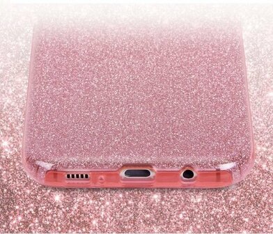 Samsung S20 Ultra - Siliconen - Glitter Back Cover - Goud