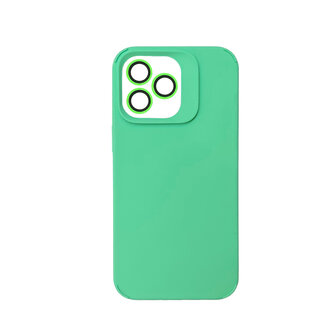 iPhone 14 Pro Max - Liquid Cam Back Cover - Licht Groen