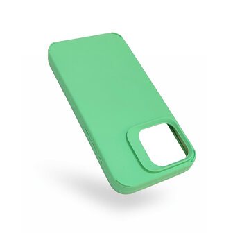 iPhone 14 Pro Max - Liquid Cam Back Cover - Licht Groen