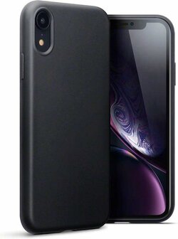 iPhone XR - Siliconen Back Cover - Zwart