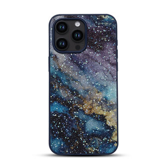 iPhone 12 Pro - Diamant Marmer Glitter - Blauw