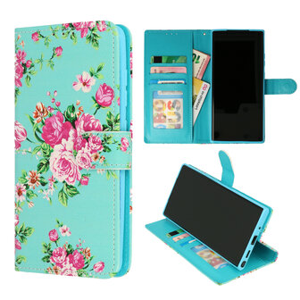 Samsung A53 met Bloemen Print  - Book Case