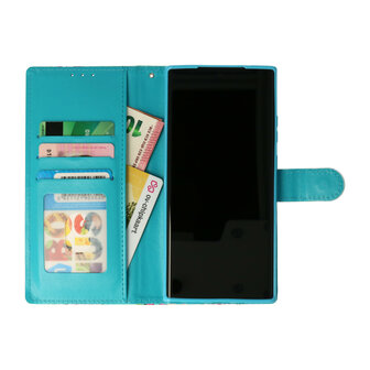 Samsung A53 met Bloemen Print  - Book Case