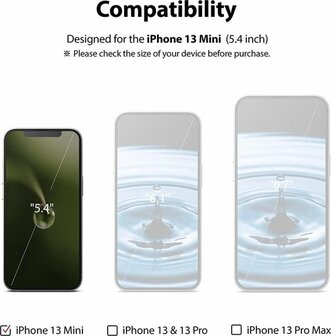 iPhone 13 Mini - Back Cover &amp;amp; Glas - Zwart