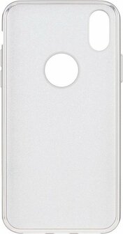 iPhone XR - Glitter Back Cover - Silver