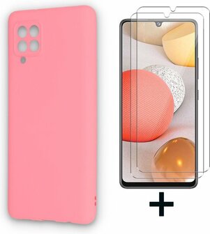 A12 - Back Cover &amp;amp; 2X Glas - Roze