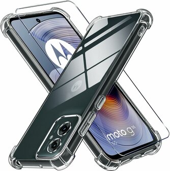 Moto G55 - Anti Shock &amp;amp; Glas - Transparant