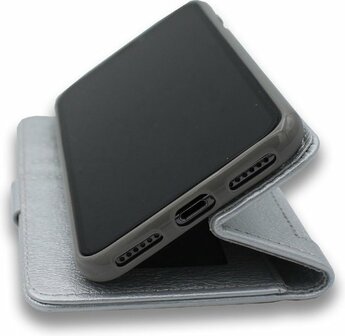 Samsung S20 Ultra - Rits Book Case - Zilver