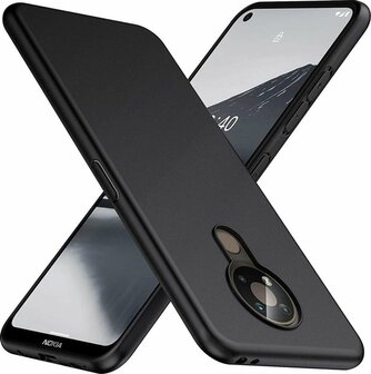 Nokia 3.4 - Back Cover &amp;amp; Glas - Zwart