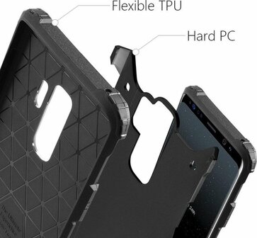 Samsung S9 - Armor Back Cover - Zwart