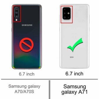 A71 - Anti Shock &amp;amp; 2X Glas - Transparant