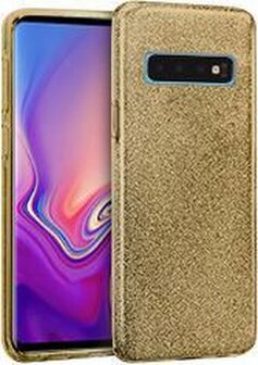 Samsung S10 - Glitter Back Cover - Goud