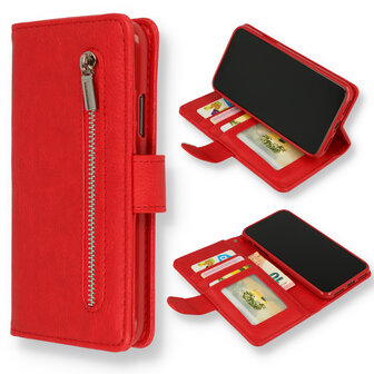 iPhone 15 Pro Rood - Book Case met Rits