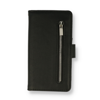 iPhone 15 Pro Max Zwart - Book Case met Rits