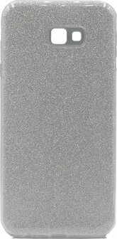 Samsung J4 Plus - Glitter Back Cover - Zilver