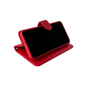 Oppo A40 / A40m / A60 5G - Book Case &amp;amp; Glas - Rood