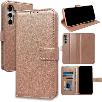 Samsung A34 5G - Book Case - Rosegoud