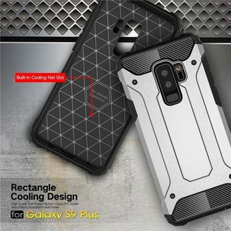 Samsung S9 Plus - Armor Back Cover - Grijs